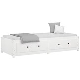 vidaXL Slaapbank zonder matras 80x200 cm massief grenenhout wit