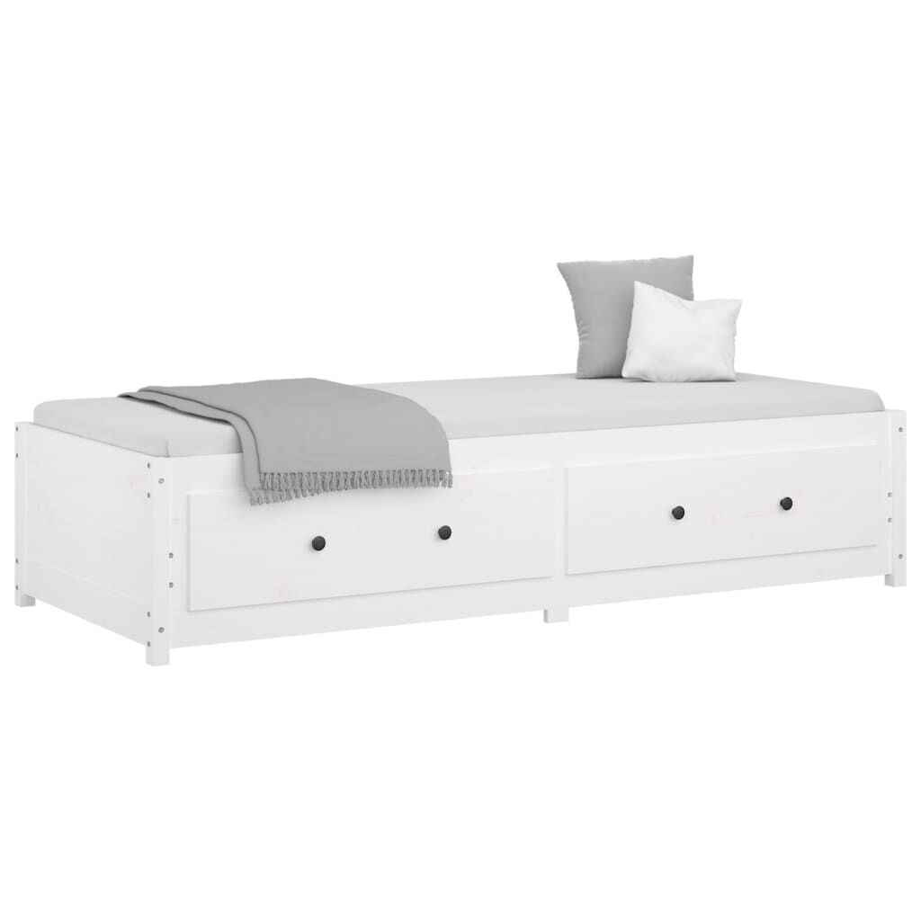 vidaXL Slaapbank zonder matras 80x200 cm massief grenenhout wit