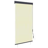 vidaXL Rolgordijn voor buiten 80x250 cm crème