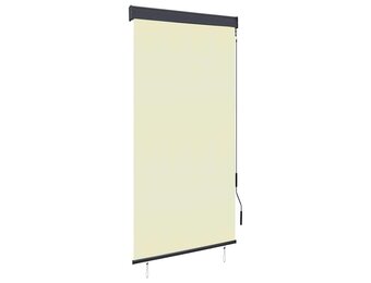 vidaXL Rolgordijn voor buiten 80x250 cm crème