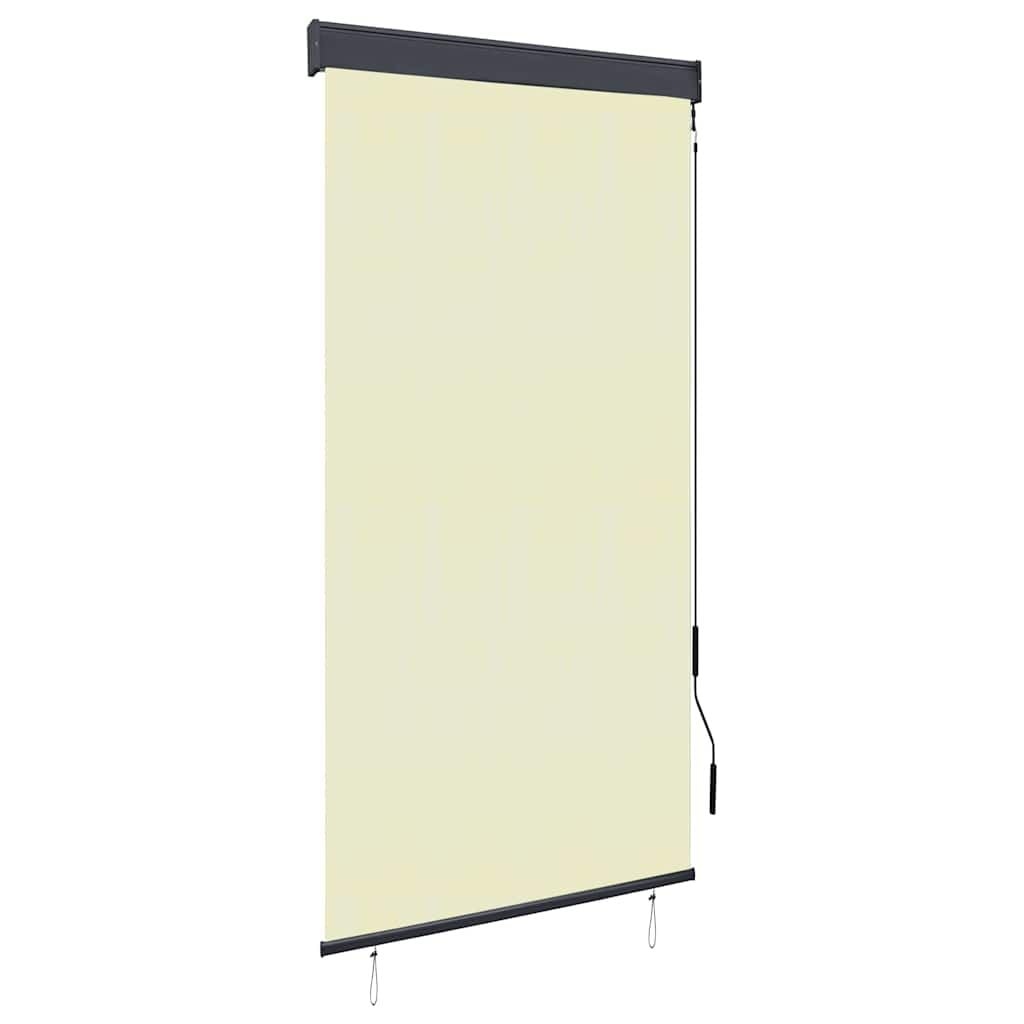 vidaXL Rolgordijn voor buiten 80x250 cm crème