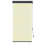vidaXL Rolgordijn voor buiten 80x250 cm crème