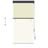 Rolgordijn voor buiten crème 80x250 cm - 57% korting