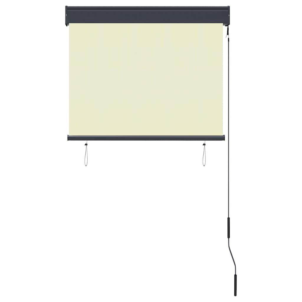 vidaXL Rolgordijn voor buiten 80x250 cm crème