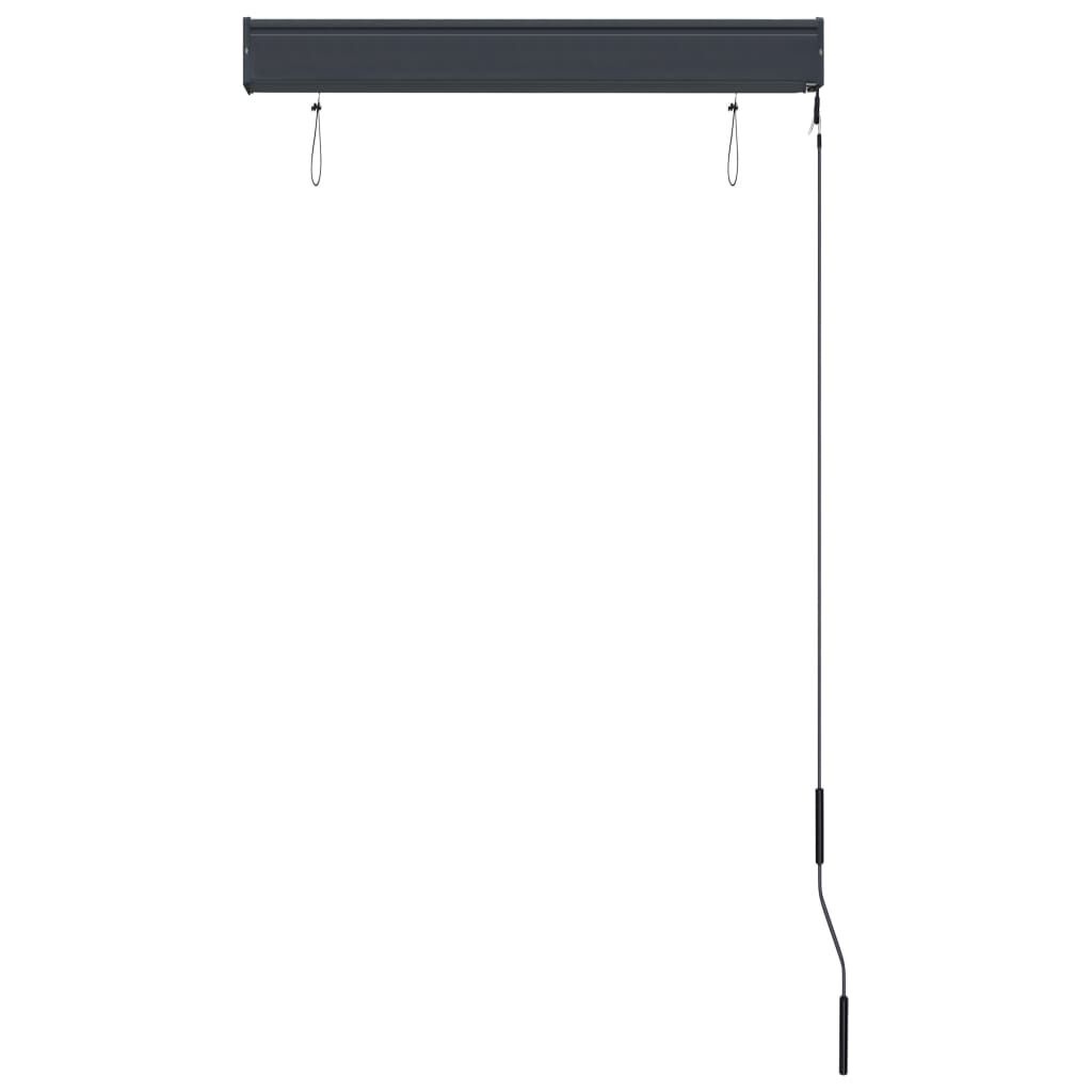 vidaXL Rolgordijn voor buiten 80x250 cm crème