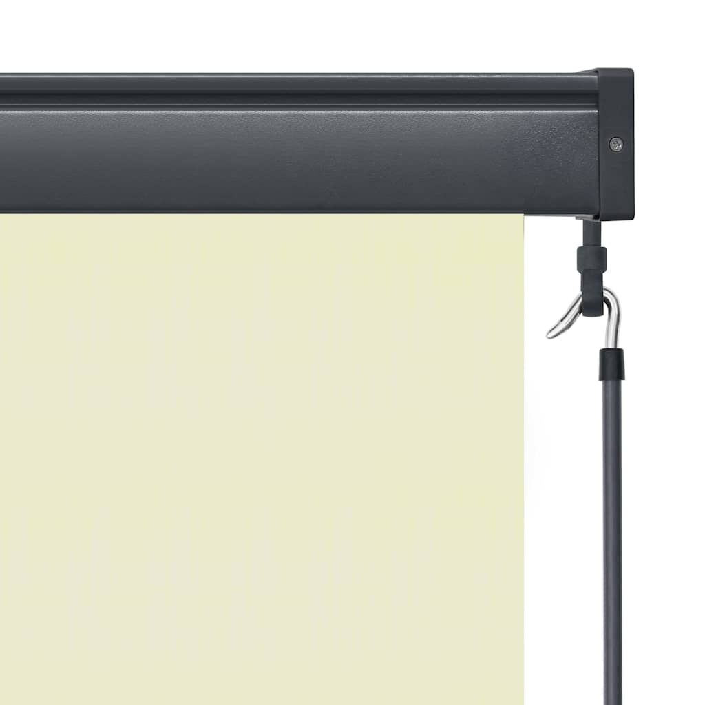vidaXL Rolgordijn voor buiten 80x250 cm crème