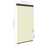 Rolgordijn voor buiten crème 80x250 cm - 57% korting