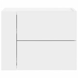 VidaXL Nachtkastjes 2 stuks Wit 45x30x35 cm Wandmontage - 72% Korting