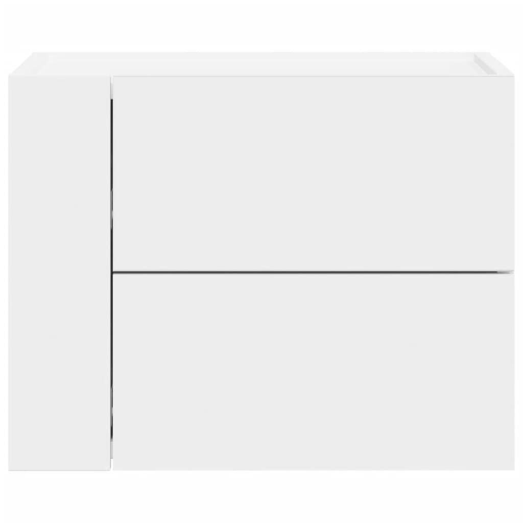 VidaXL Nachtkastjes 2 stuks Wit 45x30x35 cm Wandmontage - 72% Korting