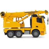 JAMARA 404950 - heavy duty crane Mercedes Arocs 1:20 2.4G - swivel and extendable crane, lift / lower rope, realistic engine sound, horn, reversing warning sound, 4