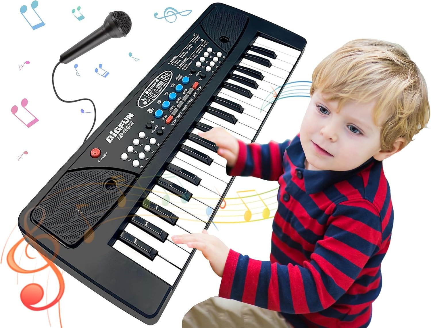 37 Toetsen Piano voor kinderen Musical Piano, kinderen Pianos toetsenbord met microfoon draagbare elektronische toetsenborden voor beginners muzikaal speelgoed voor 3 4 5 6 7 jaar oude meisjes jongens
