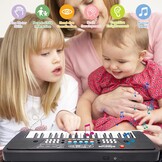 37 Toetsen Piano voor kinderen Musical Piano, kinderen Pianos toetsenbord met microfoon draagbare elektronische toetsenborden voor beginners muzikaal speelgoed voor 3 4 5 6 7 jaar oude meisjes jongens