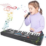 37 Toetsen Piano voor kinderen Musical Piano, kinderen Pianos toetsenbord met microfoon draagbare elektronische toetsenborden voor beginners muzikaal speelgoed voor 3 4 5 6 7 jaar oude meisjes jongens