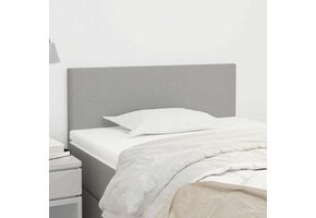 vidaXL Hoofdbord 100 x 5 x 78/88 cm stof lichtgrijs