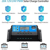 Zonnepaneel Kit Flexibel voor Camper Boot Caravan Schuur Off-grid | 200W (2x 100W) 12V Monokristallijn met 20A Laadregelaar