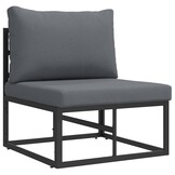 Moderne Aluminium Tuinstoel Zwart - 57% Korting