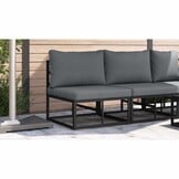 Moderne Aluminium Tuinstoel Zwart - 57% Korting