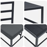 Moderne Aluminium Tuinstoel Zwart - 57% Korting