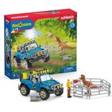 SCHLEICH 41464n Off-road voertuig met dino buitenpost dinosaurussen speelgoed speelset voor kinderen van 4-12 jaar