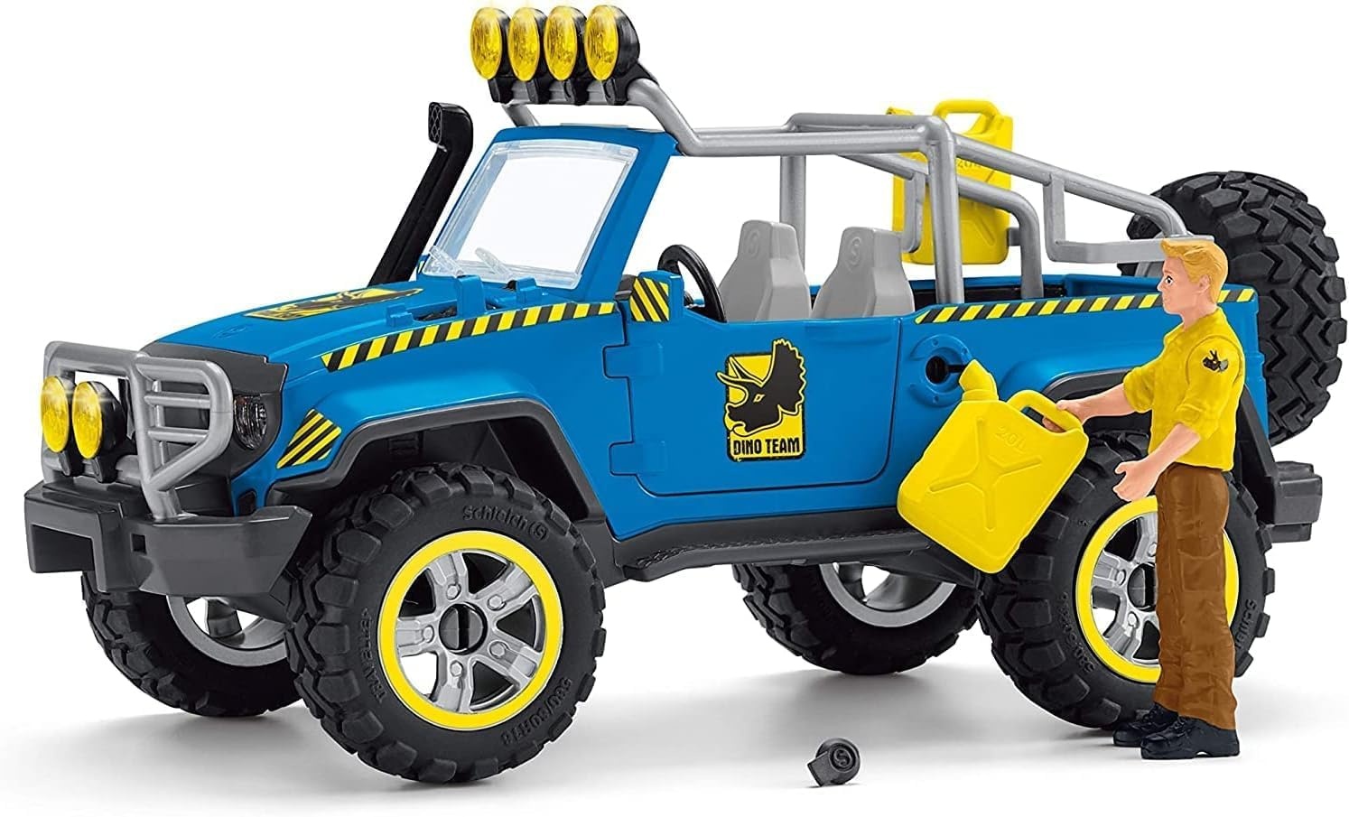 SCHLEICH 41464n Off-road voertuig met dino buitenpost dinosaurussen speelgoed speelset voor kinderen van 4-12 jaar