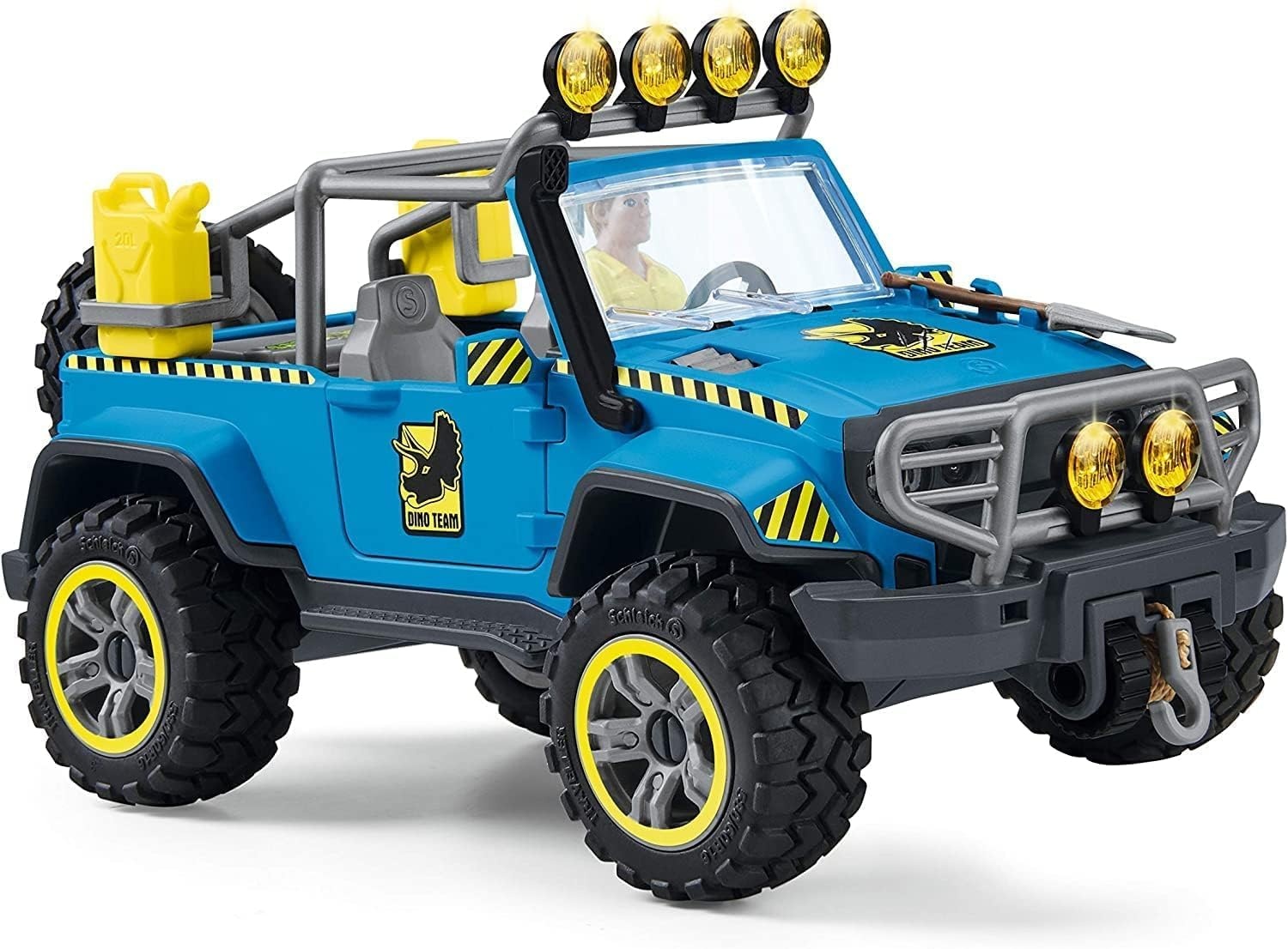 SCHLEICH 41464n Off-road voertuig met dino buitenpost dinosaurussen speelgoed speelset voor kinderen van 4-12 jaar