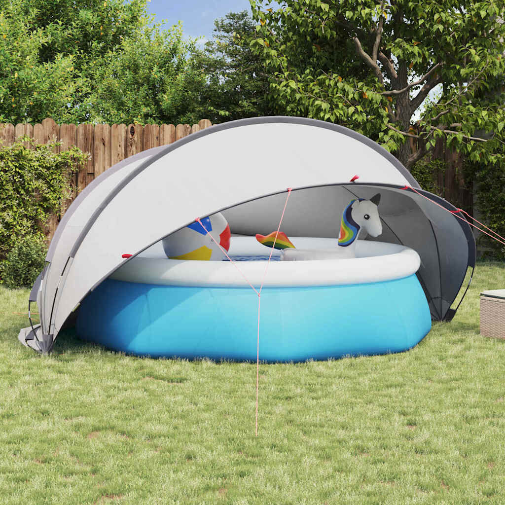 vidaXL Pooldome 405 x 405 x 192 cm 185T polyester met PU-coating