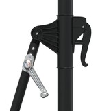 vidaXL Wandparasol met LED's 300 cm antracietkleurig