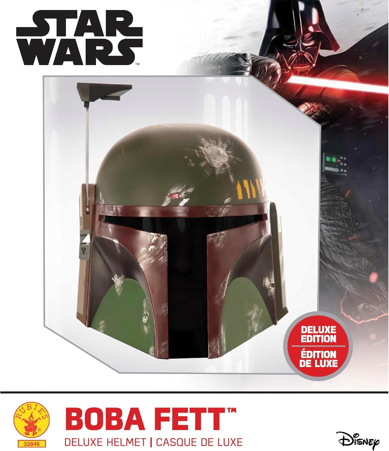 Star Wars Deluxe Boba Fett Costume Mask Adult One Size