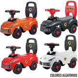 COLORBABY C'Baby loophulp voor baby's, 4 wielen, ergonomische zitting, draagvermogen 15 kg, stuur en claxon, babyspeelgoed, actieve spelletjes, outdoor-activiteiten, vanaf 18 maanden (39575)