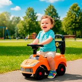 COLORBABY C'Baby loophulp voor baby's, 4 wielen, ergonomische zitting, draagvermogen 15 kg, stuur en claxon, babyspeelgoed, actieve spelletjes, outdoor-activiteiten, vanaf 18 maanden (39575)
