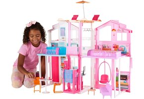 Barbie Poppenhuis 3 Verdiepingen met Lift & Meubels - 41% Korting