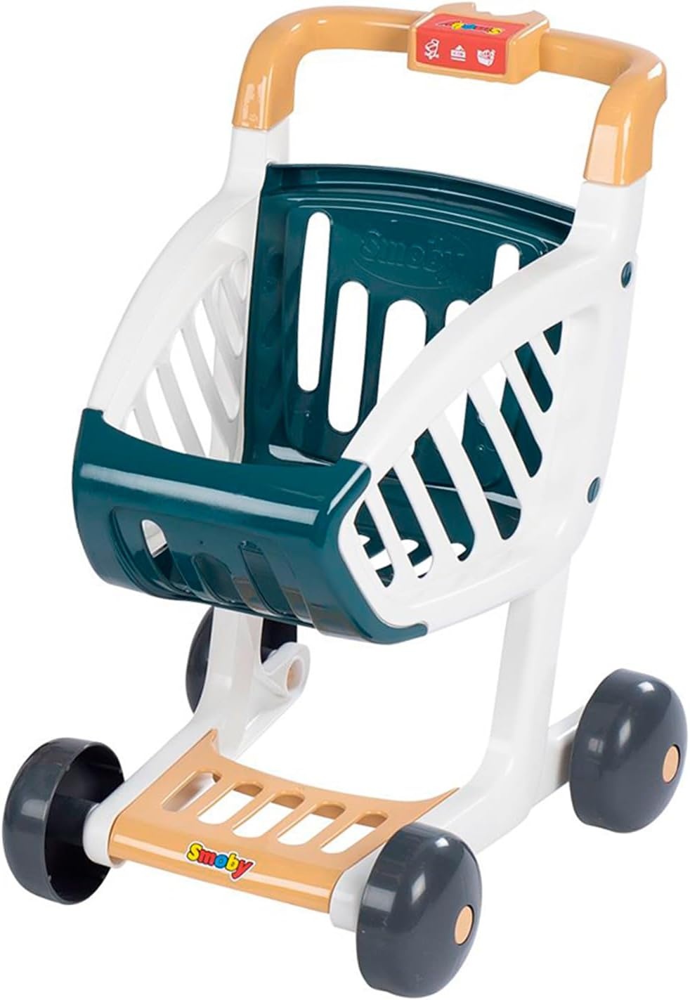 Smoby - Maxi Market - Supermarket for children - Shopping cart, shelves, boxes, vegetables, fruits - Cooling area - Numerous accessories - From 3 years old - Made in France