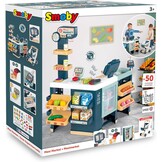 Smoby - Maxi Market - Supermarket for children - Shopping cart, shelves, boxes, vegetables, fruits - Cooling area - Numerous accessories - From 3 years old - Made in France