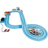 Carrera 20063028 First Nintendo Mario Kart racebaanset, 2,9 m elektrische racebaan met afstanddelen en handregelaar op schaal 1:50, voor maximaal 2 spelers, voor kinderen vanaf 3 jaar en volwassenen