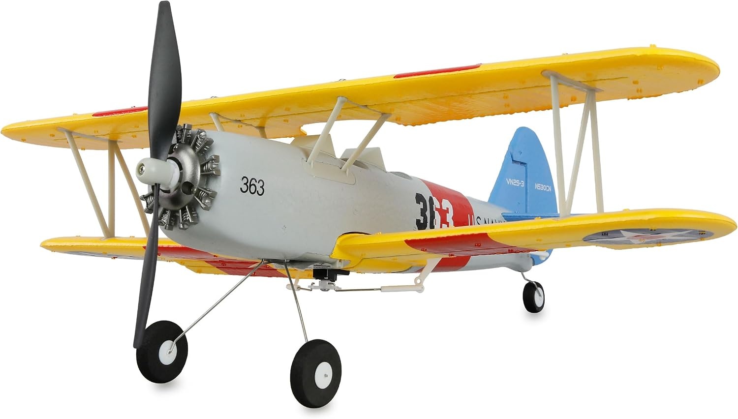 Amewi AMXFlight N2S-2 Stearman 360mm 6G/3D 6-kanaals RTF op afstand bestuurbaar vliegtuig RC