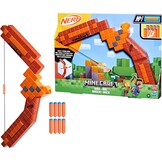 Nerf Minecraft Bow-dartblaster, doorladen met terugtrekpees, 8 Nerf N1-darts, alleen te gebruiken met Nerf N1-dartblasters, leeftijd 8+