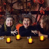 Vlamloze LED Kaarsen (4 stuks) voor Halloween - 72% korting!