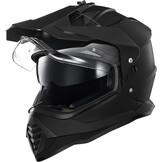 Motorhelm Dual Sport Adventure Matzwart Maat M | DOT FMVSS-218 | Dubbel vizier Pinlock 30 compatibel zonnevizier