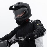 Motorhelm Dual Sport Adventure Matzwart Maat M | DOT FMVSS-218 | Dubbel vizier Pinlock 30 compatibel zonnevizier