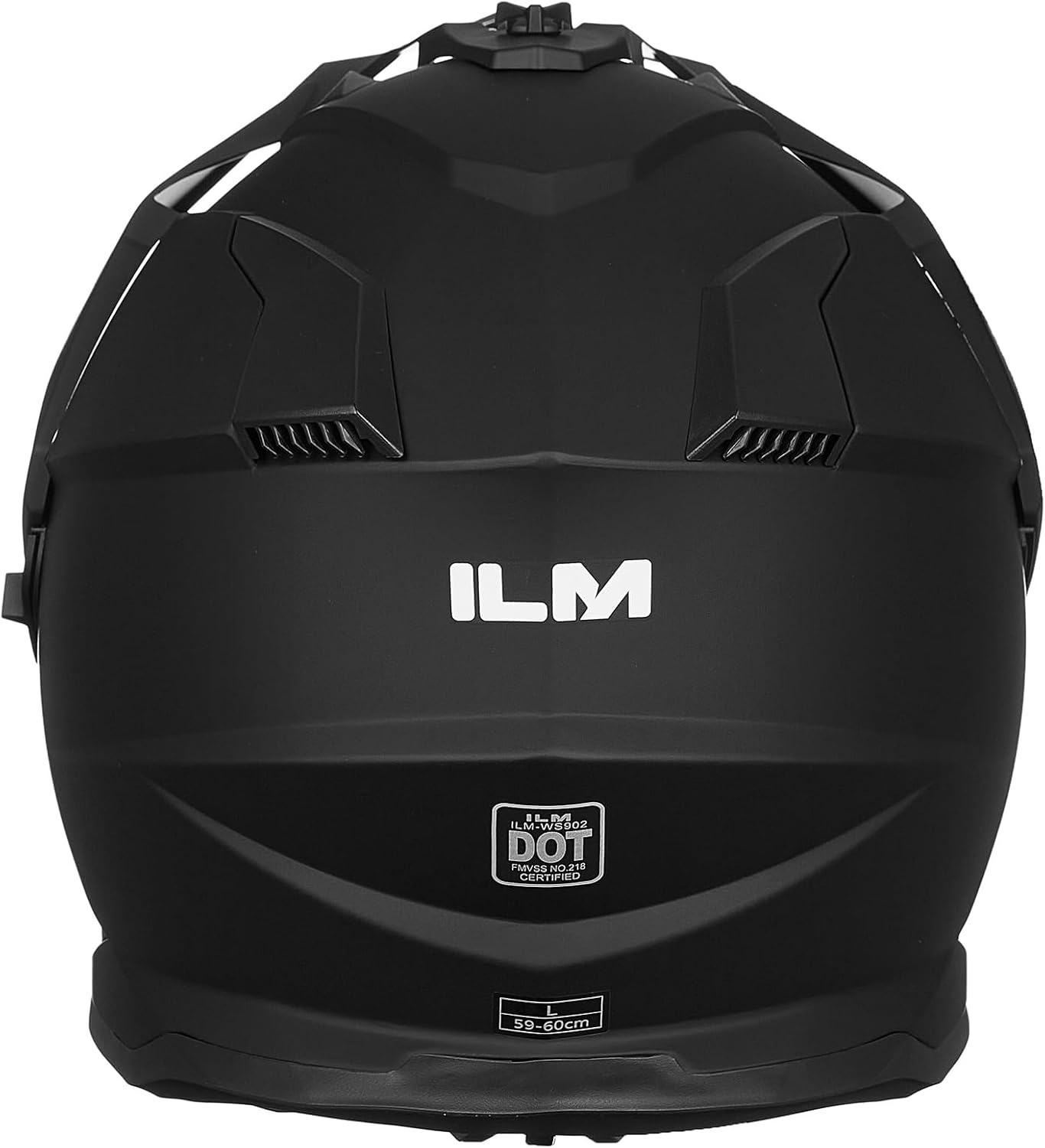Motorhelm Dual Sport Adventure Matzwart Maat M | DOT FMVSS-218 | Dubbel vizier Pinlock 30 compatibel zonnevizier