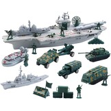 deAO Aircraft Carrier, Scale Model Toy, Fighter Planes, Warships, Military Vehicles, Slaughter Ship
