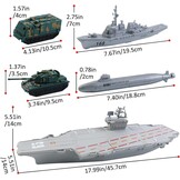 deAO Aircraft Carrier, Scale Model Toy, Fighter Planes, Warships, Military Vehicles, Slaughter Ship