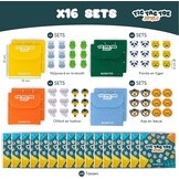 BONNYCO Tic Tac Toe van Jungle Dieren Party Bag Vullers voor Kinderen Unisex Pack 16. Kinderfeest Vullers, Kinderfeestcadeaus. Kant-en-klare Feesttasje, Pinata Filler Prijzen, Kinderfeestgunsten