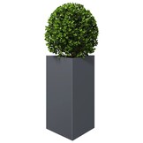VidaXL Plantenbakken Staal Antraciet - 2 Stuks Driehoek 50x43x75 cm