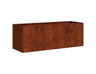 Roestige Plantenbak Staal 120x40x40 cm - 29% Korting