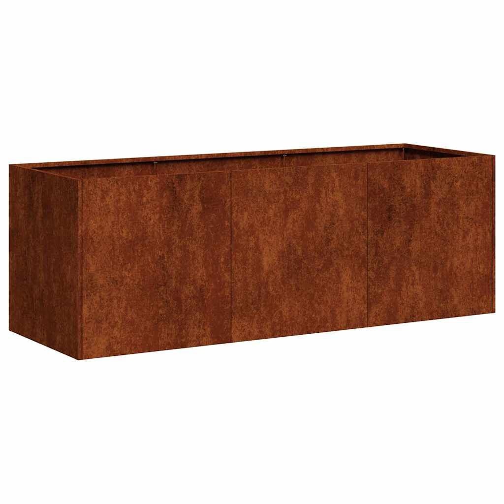 Roestige Plantenbak Staal 120x40x40 cm - 29% Korting