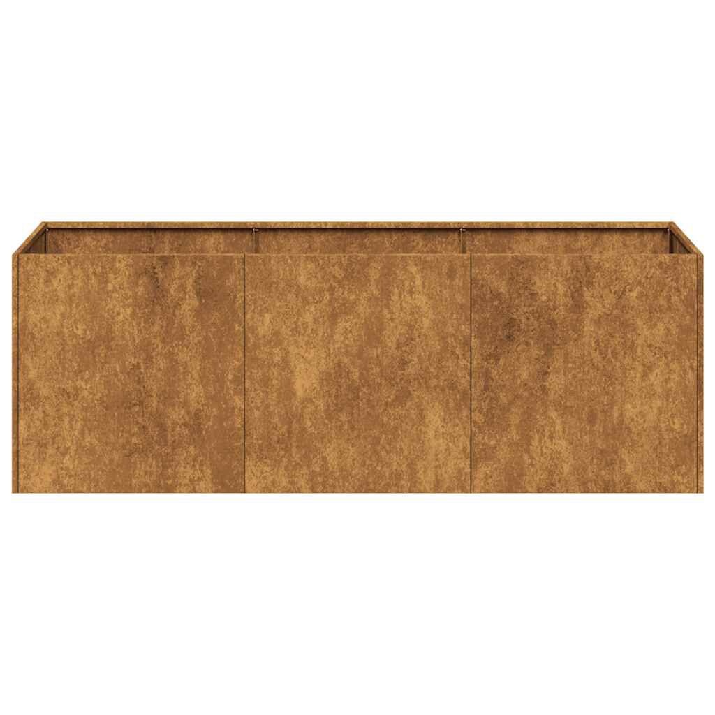 Roestige Plantenbak Staal 120x40x40 cm - 29% Korting