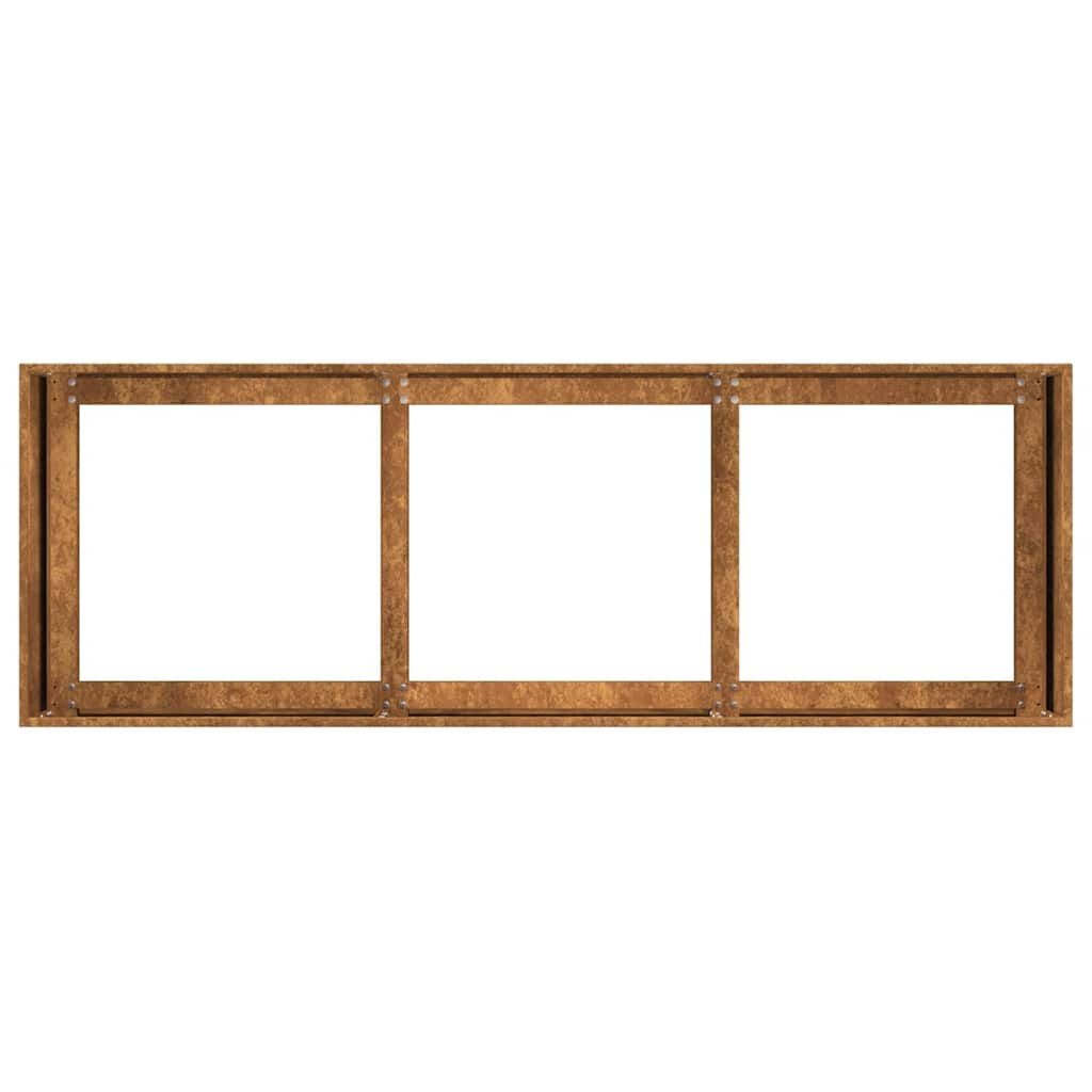 Roestige Plantenbak Staal 120x40x40 cm - 29% Korting