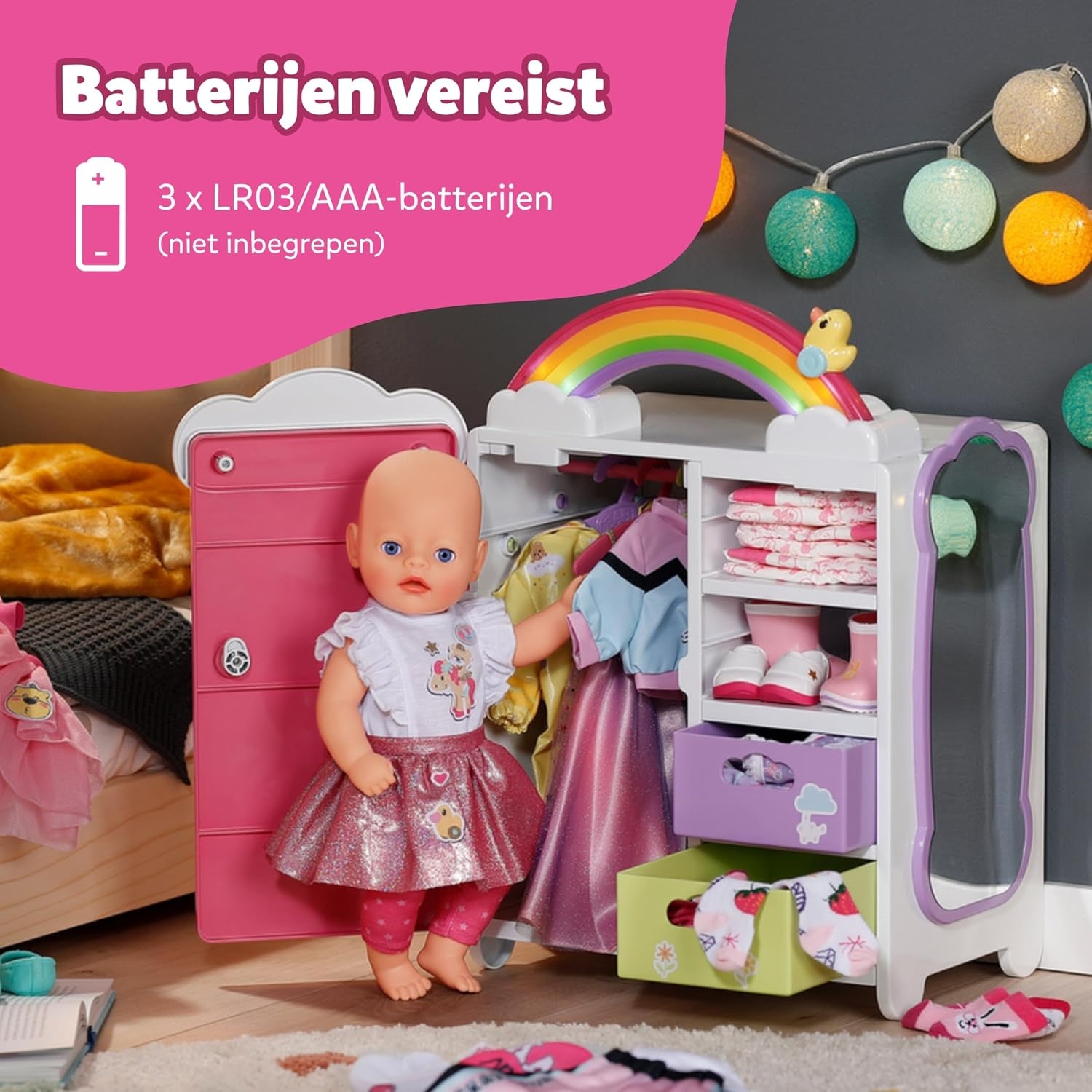 BABY born Regenboog Poppenkast - 34% Korting