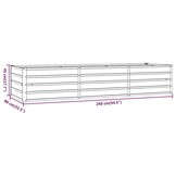 Verhoogde Plantenbak Cortenstaal 240x80x45 cm - 34% Korting
